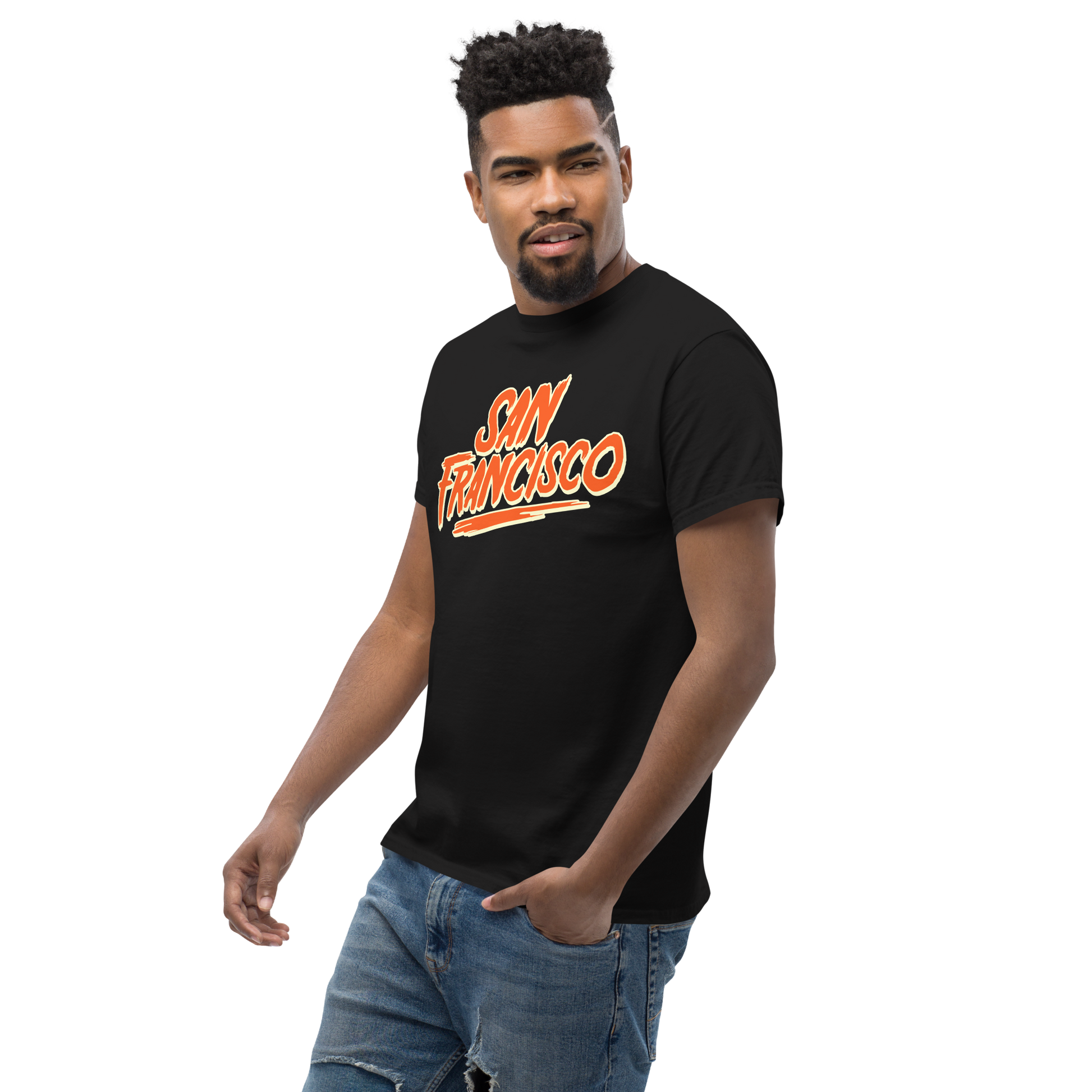 SAN FRANCISCO GIANTS CLASSIC BRISTLE SJ TEE (ORANGE)